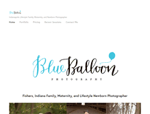Tablet Screenshot of blueballoonphotography.com